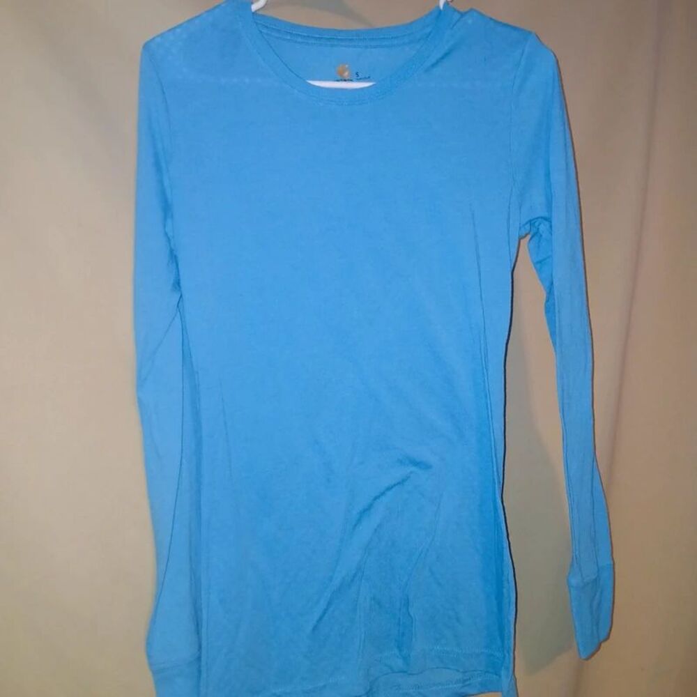 Carhartt Women's Long Sleeve shirt - Blue - Size Small - Picture 2 of 3